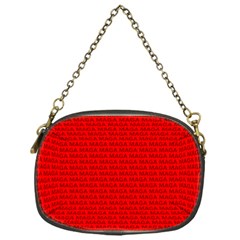 Maga Make America Great Again Usa Pattern Red Chain Purse (one Side) by snek