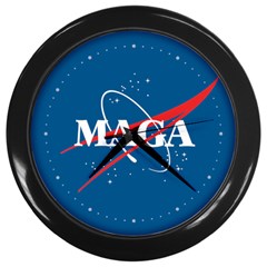 Maga Nasa Parody Logo Wall Clock (black) by snek
