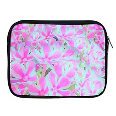 Hot Pink And White Peppermint Twist Flower Petals Apple Ipad 2/3/4 Zipper Cases by myrubiogarden