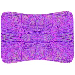 Hot Pink And Purple Abstract Branch Pattern Velour Seat Head Rest Cushion by myrubiogarden