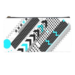 Green Geometric Abstract Pencil Cases by Mariart