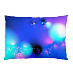 Love In Action, Pink, Purple, Blue Heartbeat Pillow Case