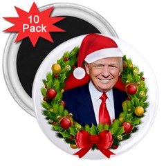 Trump Wraith Make Christmas Trump Only Sticker Trump Wrait Pattern13k Red Only 3  Magnets (10 Pack)  by snek