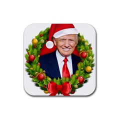 Trump Wraith Make Christmas Trump Only Sticker Trump Wrait Pattern13k Red Only Rubber Coaster (square)  by snek