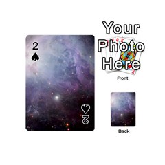 Orion Nebula Pastel Violet Purple Turquoise Blue Star Formation  Playing Cards 54 (mini) by genx