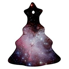 Eagle Nebula Wine Pink And Purple Pastel Stars Astronomy Christmas Tree Ornament (two Sides) by genx