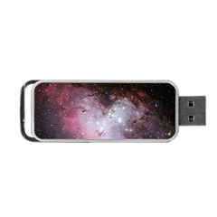 Eagle Nebula Wine Pink And Purple Pastel Stars Astronomy Portable Usb Flash (one Side) by genx