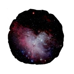 Eagle Nebula Wine Pink And Purple Pastel Stars Astronomy Standard 15  Premium Flano Round Cushions