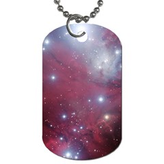 Christmas Tree Cluster Red Stars Nebula Constellation Astronomy Dog Tag (one Side)