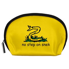 No Step On Snek Gadsden Flag Meme Parody Accessory Pouch (large) by snek