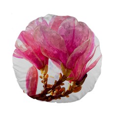 Wild Magnolia Flower Standard 15  Premium Round Cushions by picsaspassion