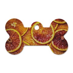 Blood Orange Fruit Citrus Fruits Dog Tag Bone (one Side) by Wegoenart