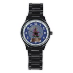 Christmas  Snow Stainless Steel Round Watch