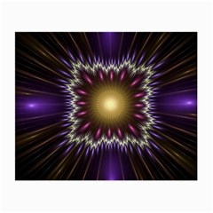 Fractal Rays Geometry Space Glow Small Glasses Cloth