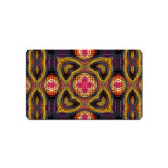 Kaleidoscope Art Pattern Ornament Magnet (name Card)