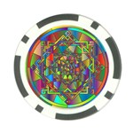 Mandala Star Interlocked Poker Chip Card Guard (10 pack)