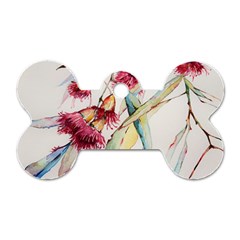 Plant Nature Flowers Foliage Dog Tag Bone (two Sides) by Wegoenart