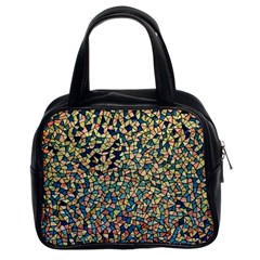 Background Cubism Mosaic Vintage Classic Handbag (two Sides) by Wegoenart