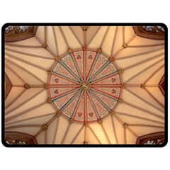 York Minster Chapter House Fleece Blanket (large)  by Wegoenart