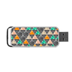 Abstract Geometric Triangle Shape Portable Usb Flash (two Sides) by Wegoenart