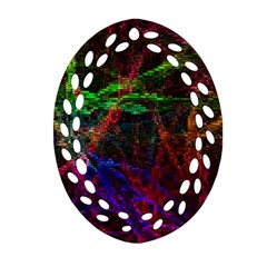 Background Abstract Cubes Square Ornament (oval Filigree) by Wegoenart