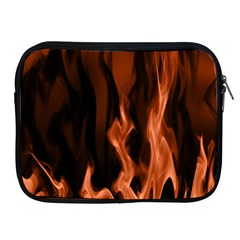 Smoke Flame Abstract Orange Red Apple Ipad 2/3/4 Zipper Cases by Wegoenart