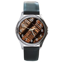 Books Bookshelf Classic Collection Round Metal Watch by Wegoenart