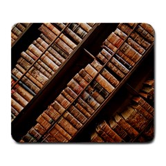 Books Bookshelf Classic Collection Large Mousepads by Wegoenart