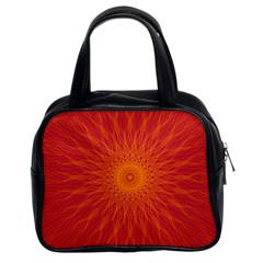 Background Rays Sun Classic Handbag (two Sides) by Wegoenart