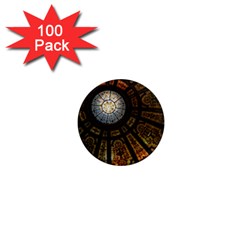 Art Ceiling Dome Pattern 1  Mini Magnets (100 Pack)  by Wegoenart