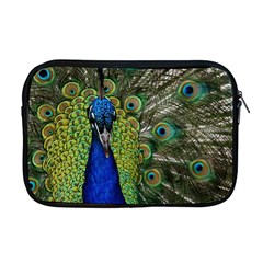 Peacock Close Up Plumage Bird Head Apple Macbook Pro 17  Zipper Case by Wegoenart