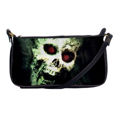 Screaming Skull Human Halloween Shoulder Clutch Bag by Wegoenart