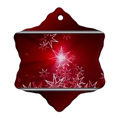 Christmas Candles Ornament (snowflake) by Wegoenart