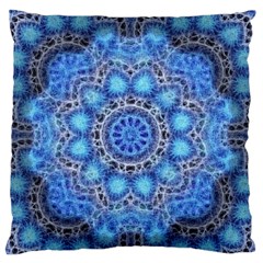 Fractal Mandala Abstract Large Flano Cushion Case (two Sides) by Wegoenart