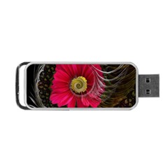 Fantasy Flower Fractal Blossom Portable Usb Flash (one Side) by Wegoenart