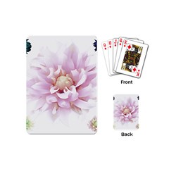 Abstract Transparent Image Flower Playing Cards (mini) by Wegoenart