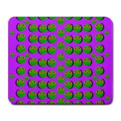 The Happy Eyes Of Freedom In Polka Dot Cartoon Pop Art Large Mousepads by pepitasart