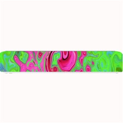 Groovy Abstract Green And Red Lava Liquid Swirl Small Bar Mats