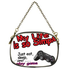 My Life Is Simple Chain Purse (one Side)