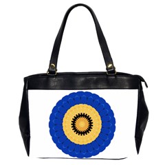 Design Circular Round Pattern Oversize Office Handbag (2 Sides) by Pakrebo