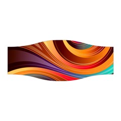 Abstract Colorful Background Wavy Stretchable Headband by Pakrebo