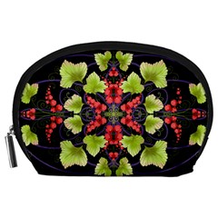 Pattern Berry Red Currant Plant Accessory Pouch (large) by Pakrebo