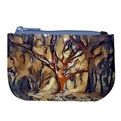 Tree Forest Woods Nature Landscape Large Coin Purse by Pakrebo