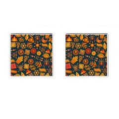 Pattern Background Ethnic Tribal Cufflinks (square) by Pakrebo