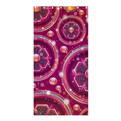 Abstract Background Floral Glossy Shower Curtain 36  X 72  (stall)  by Pakrebo