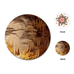 Caverns Rock Formation Cave Rock Playing Cards (round) by Pakrebo