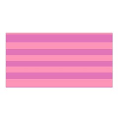 Pink Stripes Striped Design Pattern Satin Shawl by Pakrebo