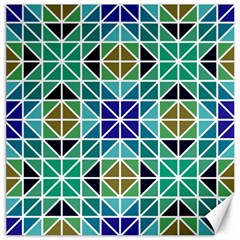 Mosaic Triangle Symmetry Canvas 16  X 16  by Pakrebo