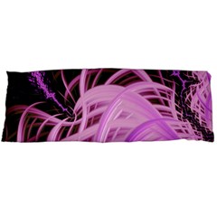 Purple Fractal Artwork Feather Body Pillow Case (dakimakura) by Pakrebo