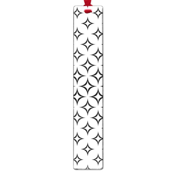 Star Curved Pattern Monochrome Large Book Marks